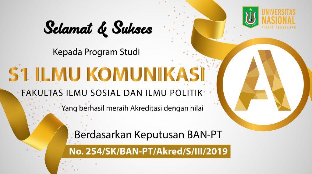 Read more about the article Akreditas Prodi Ilmu Komunikasi 2019